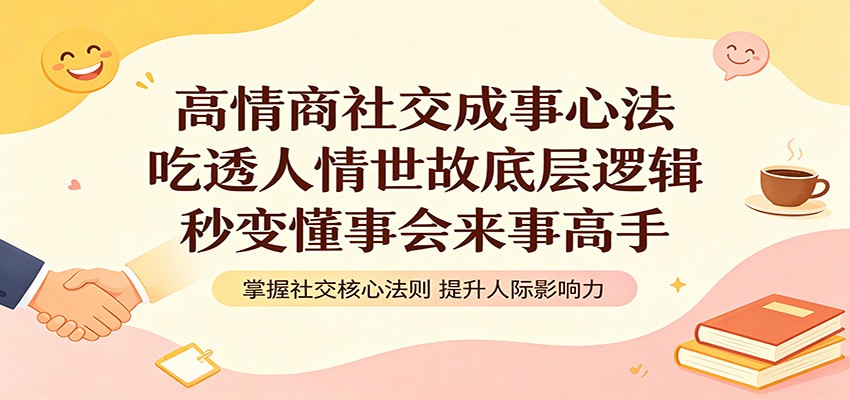 高情商社交成事心法:吃透人情世故底层逻辑,秒变懂事会来事高手-知知知爱创网